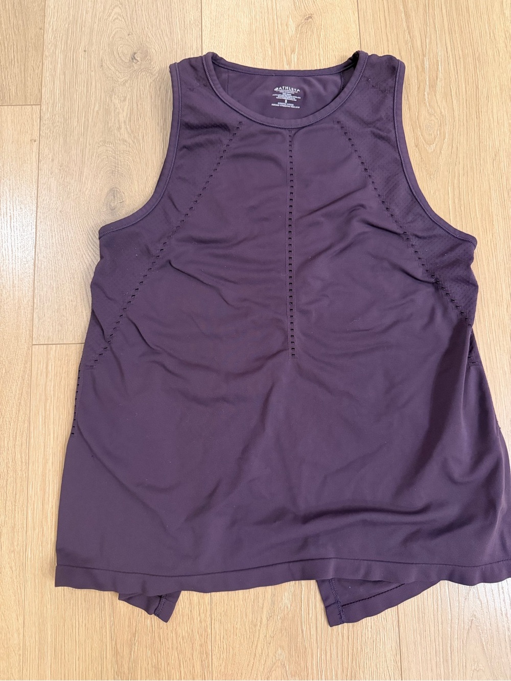 Athleta open back athletic tank size small